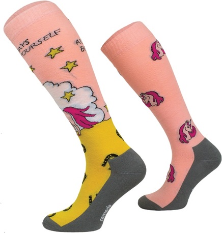 WAHLSTEN EQUESTRIAN SOFT SOCKS COTTON, PINK UNICORN, L.PINK WAHLSTEN EQUESTRIAN SOFT SOCKS COTTON, PINK UNICORN, L.PINK